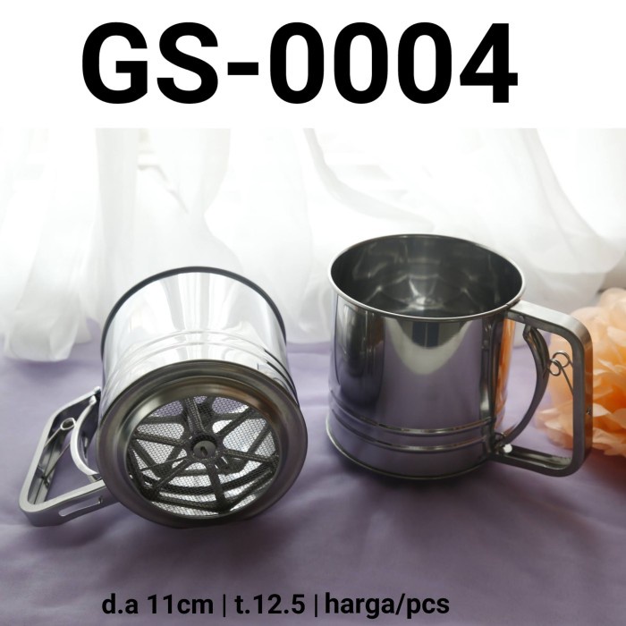 

GS-0004 SARINGAN PENGAYAK AYAKAN TEPUNG STAINLESS STEEL BESAR TERBARU
