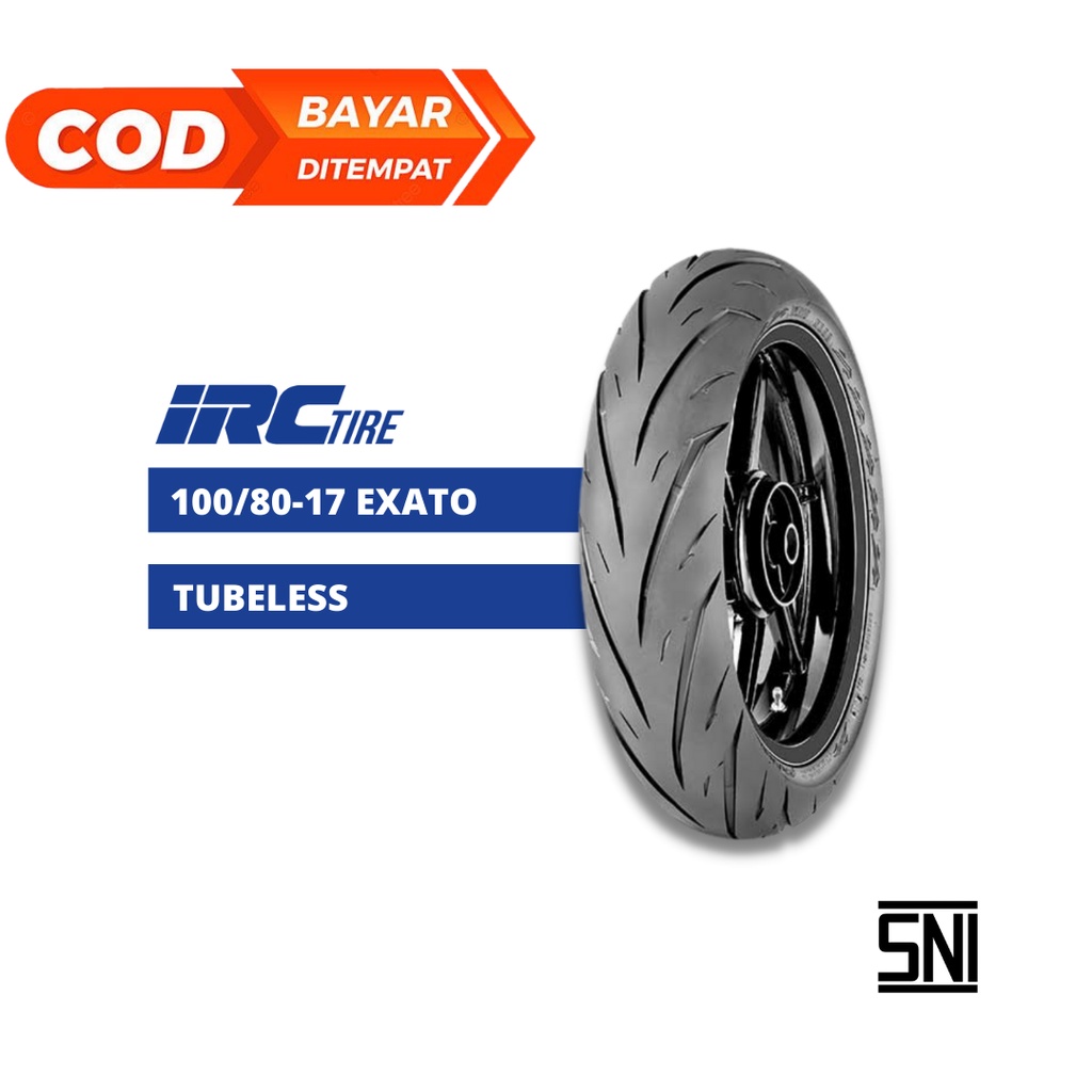 IRC Ban Motor CBR Ring 17 Uk 100/80-17 Tubeless CBR 150/CBR 150R/Byson FI - IRC EXATO NR 88