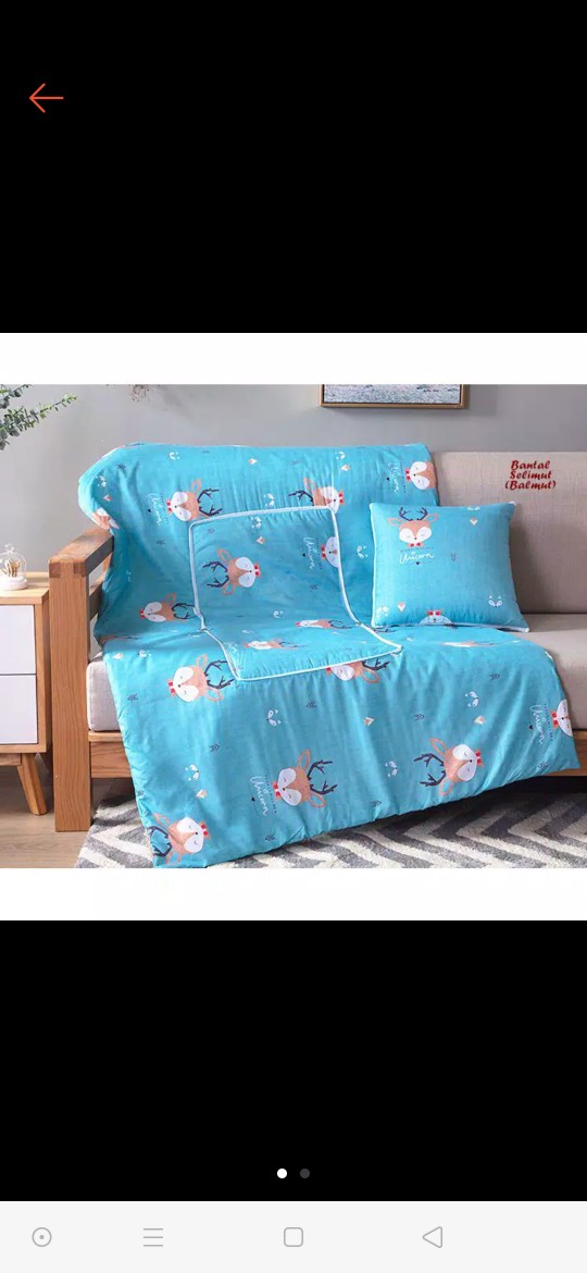 Produk Original Balmut Bantal Selimut Unicorn Selimut Yg Bisa Dilipat Jadi Bantal