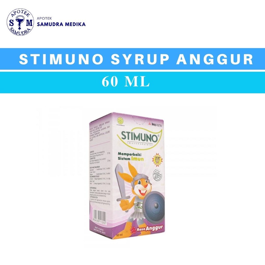 STIMUNO sirup - 60 ml (Multivitamin rasa Anggur) multivitamin anak multivitamin antibodi multivitami
