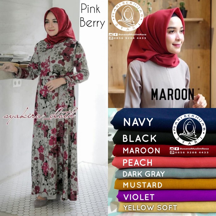 Terbaru gamis katun jepang best seller top Limited