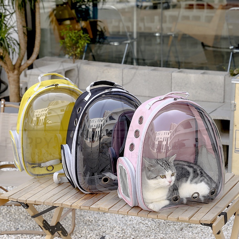 Tas Kucing Anjing Tas Astronot Transparan Pet Cargo Tas Anjing Murah Tas Ransel Hewan atau Travel Bag Nyaman dan Anti Air Cat Bag