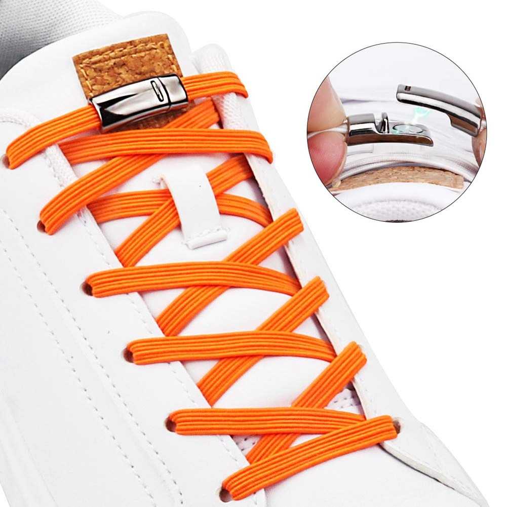 Tali Sepatu Magnet Magnetic Lazy Lace No Tie Shoelaces 1Pair-T9