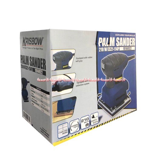 Krisbow Palm Sander KW0700862 alat Mesin Amplas Pelicin