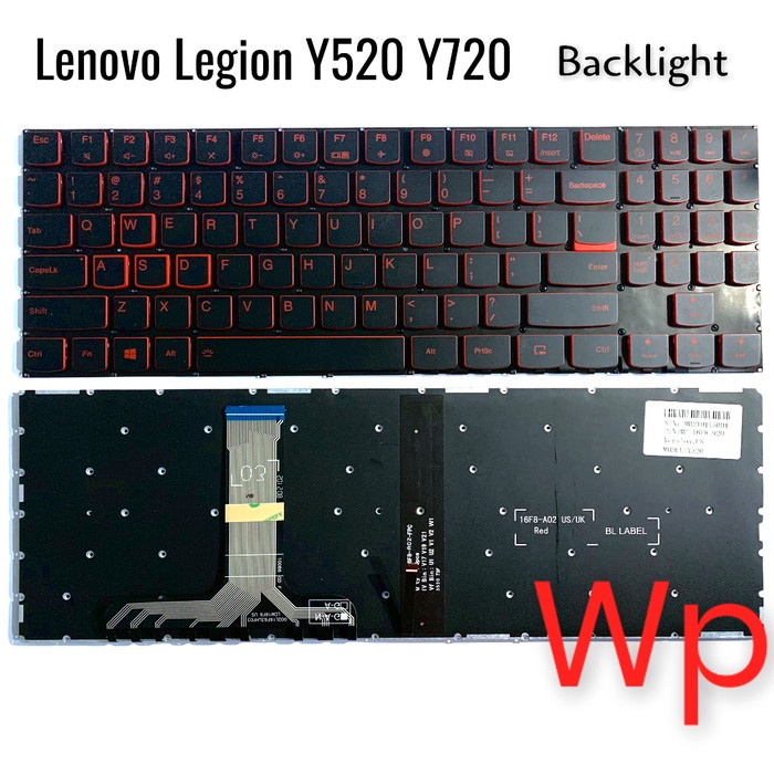 Keyboard Lenovo Legion Y520 Y570 Y520-15IKB Y520-15IKBN Y720-15-IKB