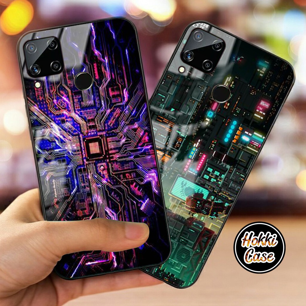 Soft Case Glass Kaca Realme Narzo 30a narzo 20 c12 kesing kaca realme narzo 30a Case Terbaru [485]