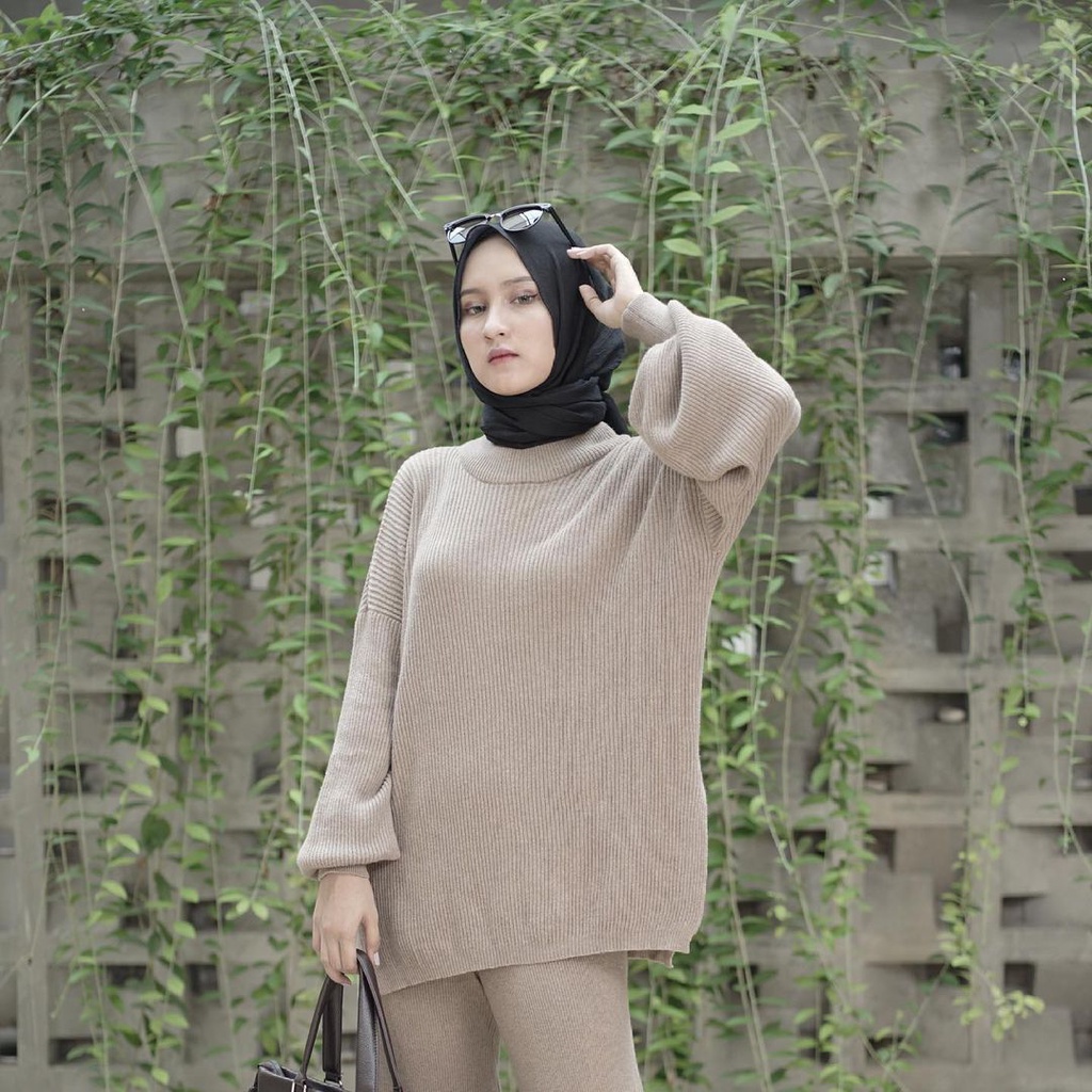 Sweater rajut VALERI FREE BELT BY GALLERA.ID