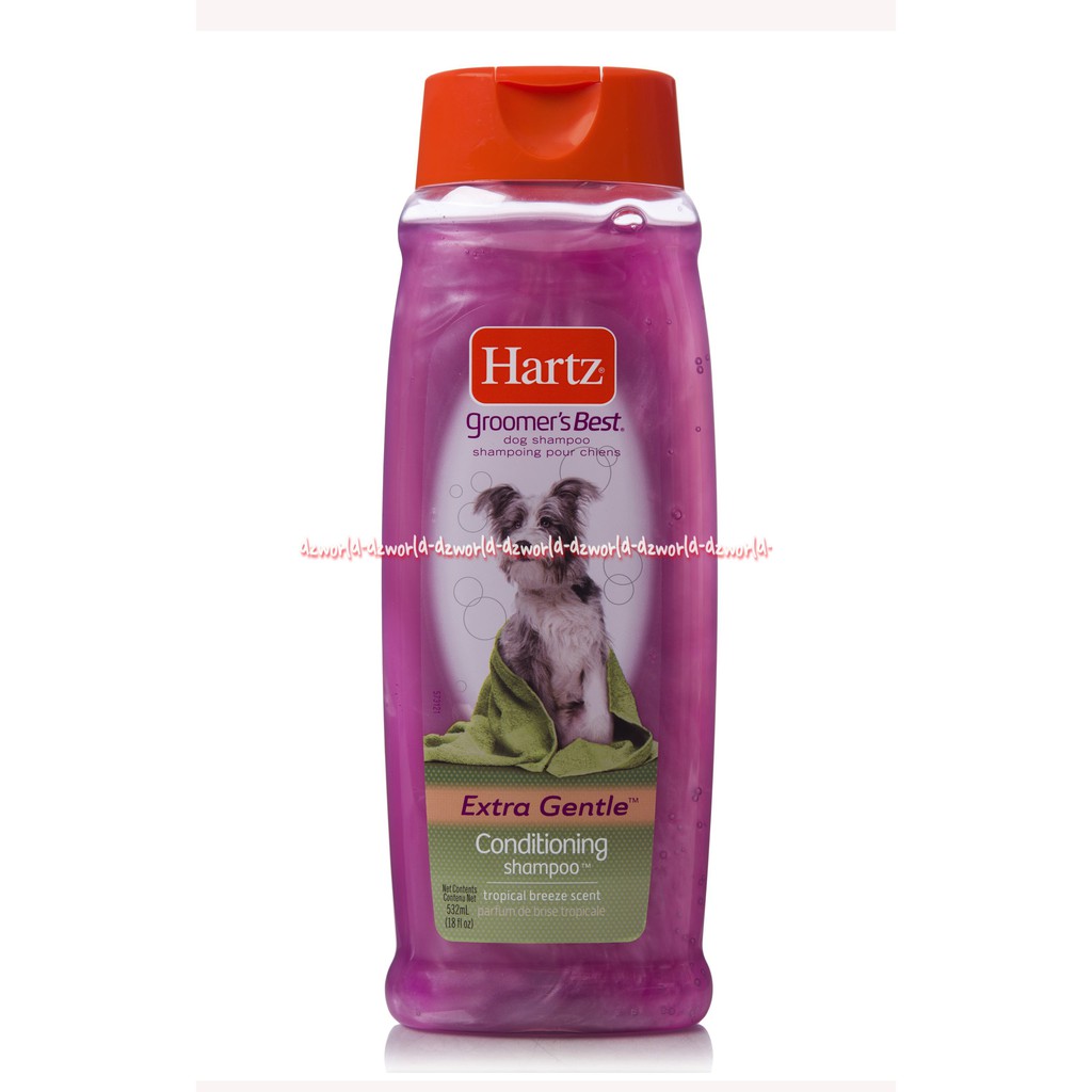 Hartz Groomer's Best Extra Gentle 532ml Harts Sampo Anjing Hartz Groomer Best Dog Shampoo Pomegranate Acoi