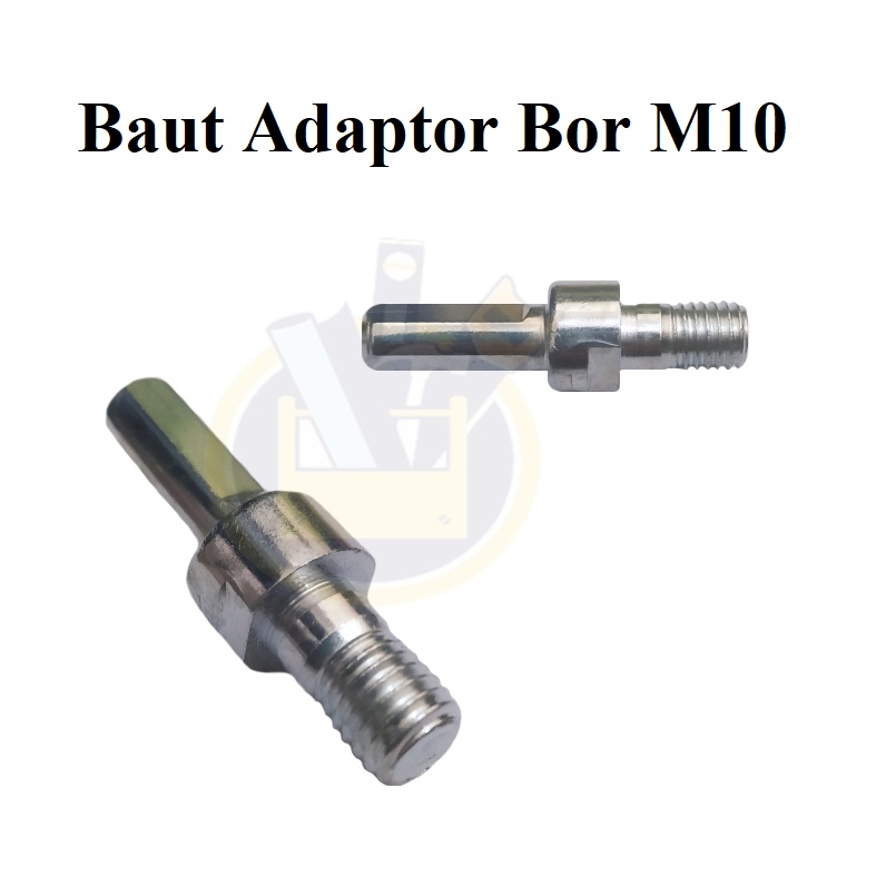 Baut Adaptor M10 / Adapter Konektor Bor Drill Pad Poles M10 Polishing Pad Konektor Sambungan Tatakan