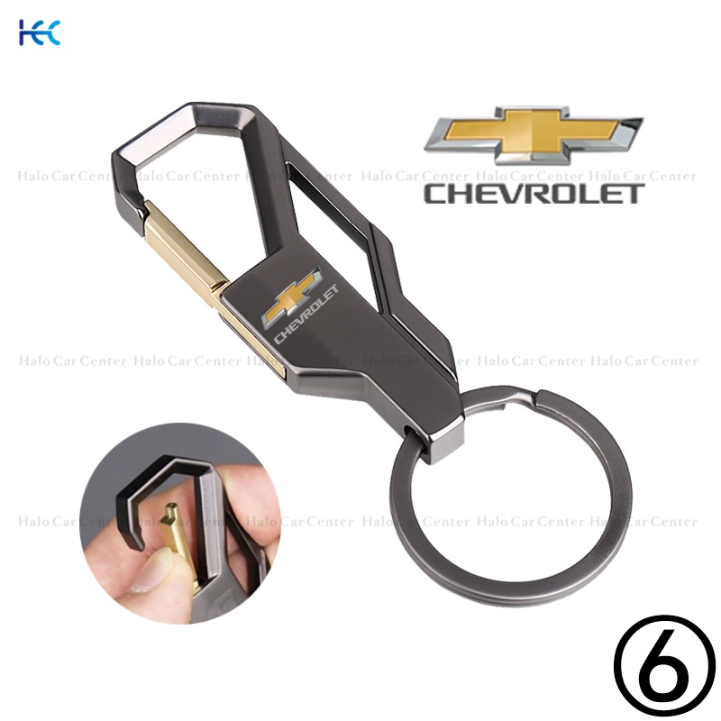 【Ready Stock】Alloy Metal Logo Motorcycle Keychain Car keychain SET for Chevrolet