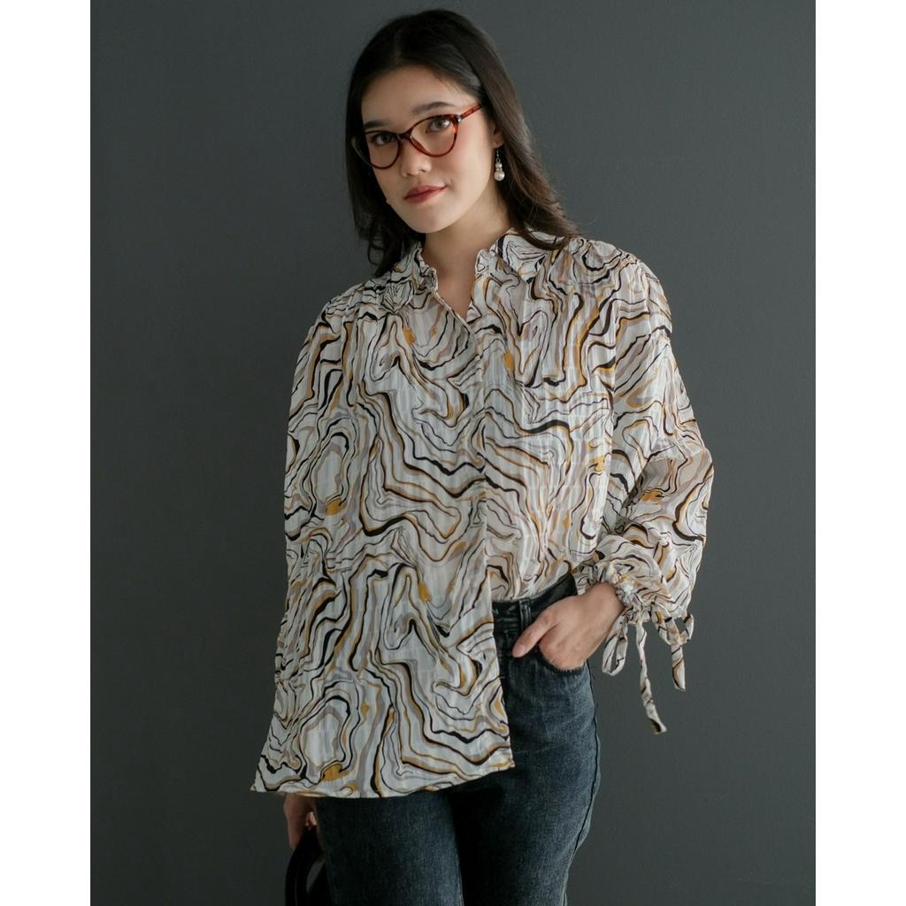 Myrubylicious CALERA SHIRT KODE BN2722 | SHIRT | KEMEJA | KEMEJA WANITA | KEMEJA MOTIF