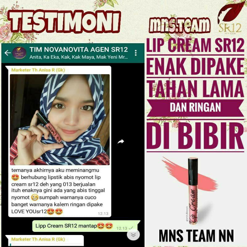 LIP CREAM 13 NUDE SR12 / LIPCREAM BPOM BEBAS PARABEN / MOIST LEMBUT TIDAK KERING DIBIBIR