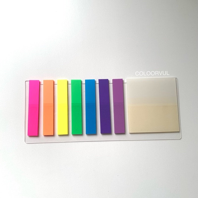 [BISA COD] 2in1 Sticky Notes Transparant / Post It / Index Mark-Bening