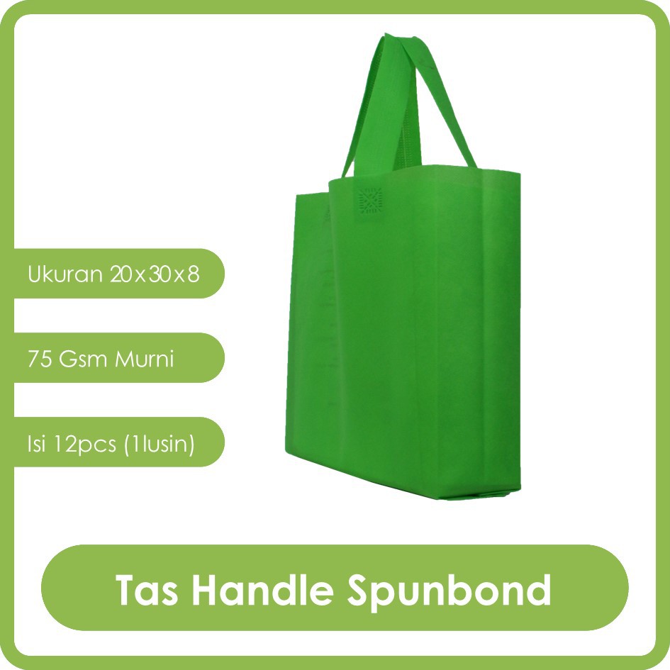 

GOODIE BAG SPUNBOND HANDLE 20x30 LUSINAN / Tas Belanja Murah / Kantong Belanja