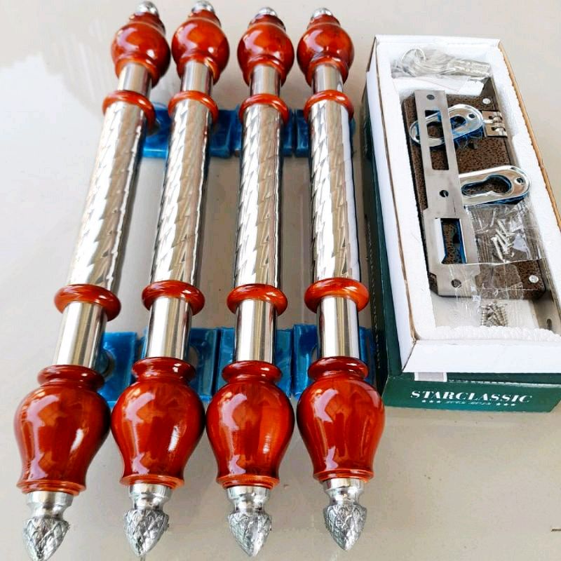 1 set handle pintu minimalis gagang tarikan pintu stainles pegangan pintu mewah handle pintu kayu