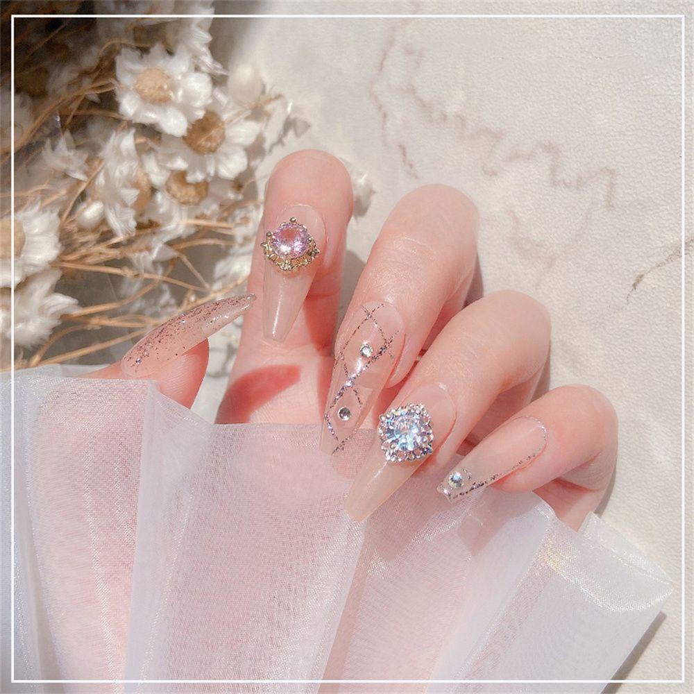 Preva Kuku Berlian Imitasi Indah Glitter Zirkon Kristal Nail Art Perhiasan