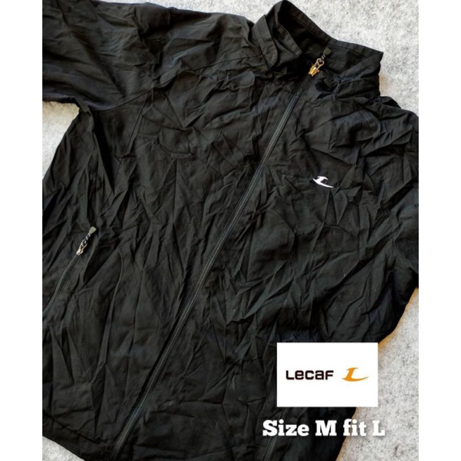 Jaket Outdoor Zipper Lecaf Black