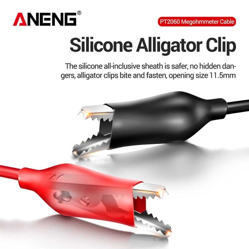 Kabel Digital Multimeter Aligator U Shape Wire Retardant 1000 V Kabel Pengganti Material Silicone Rubber Line