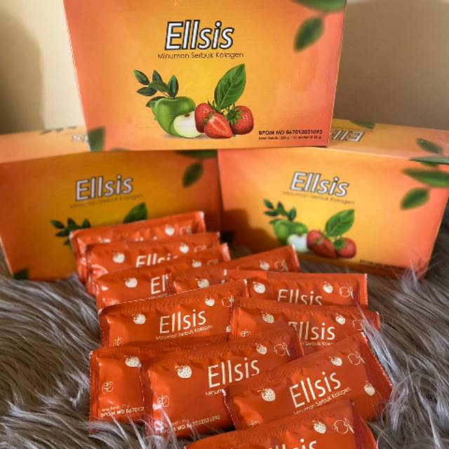 serbuk colagen whitening ellsis ,putih dalam bberapa minggu