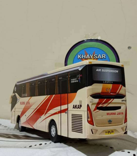 Miniatur bus bis sr2 murni jaya