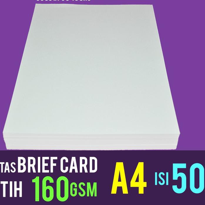 

BIG SALE!! KODE-491 Brief Card (BC) 160 gram A4 isi 50 lembar / Kertas Manila Buku Gambar 160 gsm