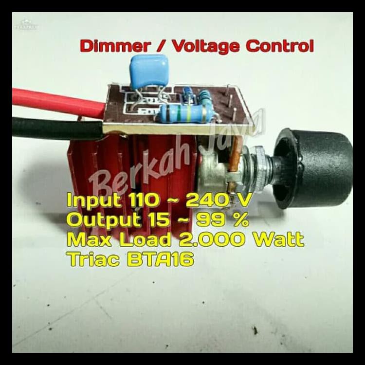 100% TERMURAH DIMMER 2000 WATT BTA 16 BTA16 220AC VOLTAGE SPEED CONTROL BOR GERINDA 100% TERJAMIN
