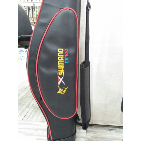 tas pancing kulit shimano hitam LV1000