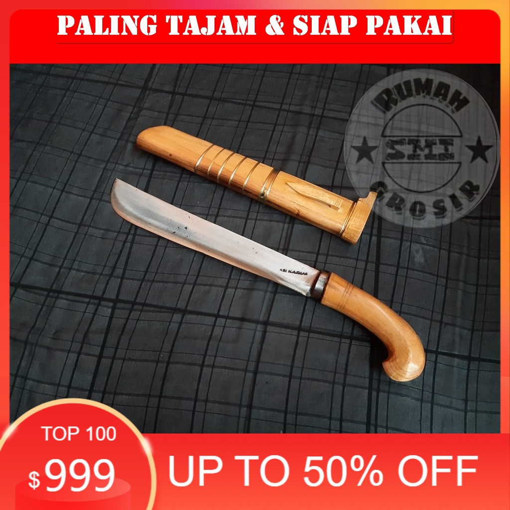 GOLOK Tebas Polet Kuning GOLOK Kerja Baja Per Mantap