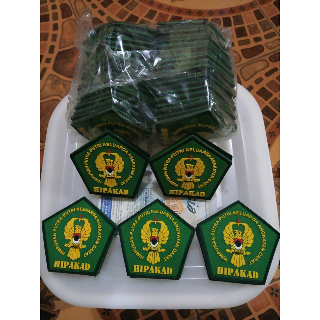 logo pelcro karet HIPAKAD hipakad buat topi dll terakhir