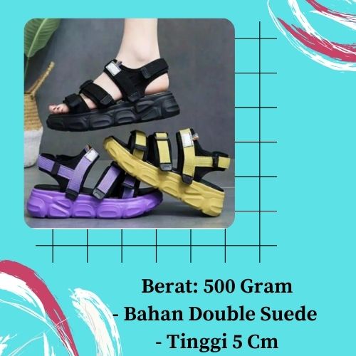 Sandal Tali Wanita Sandal Gunung-- Sandal GUNUNG  Multi Warna/Sandal Wanita Tali
