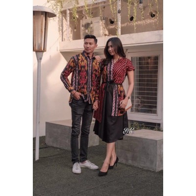 Rama Shinta Couple - Melani Set Couple Lilit Rovella Batik Couple Modern