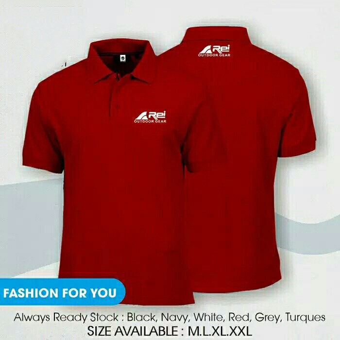 polo shirt rei outdoor gear / kaos kerah rei outdoor gear premium