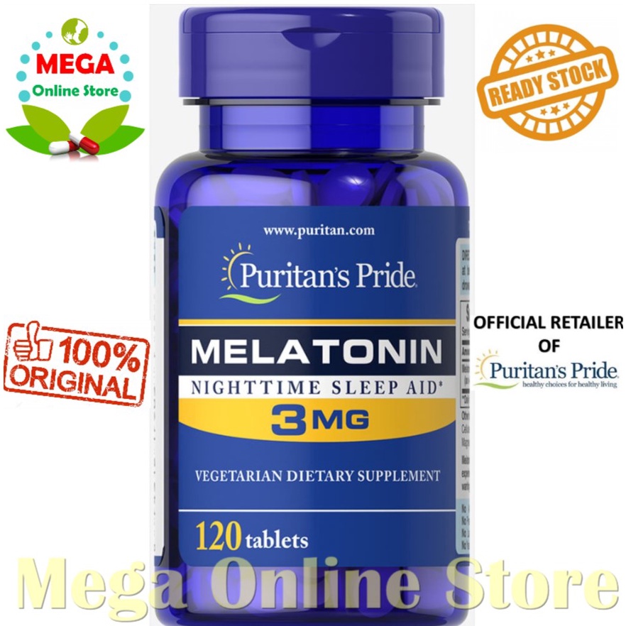 Puritan's Pride Melatonin 3 mg 120 Tablets