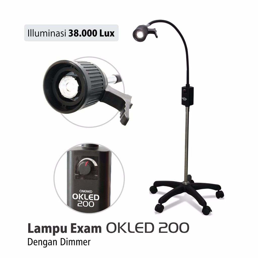 Lampu OKLED 200 OneMed dengan dimmer