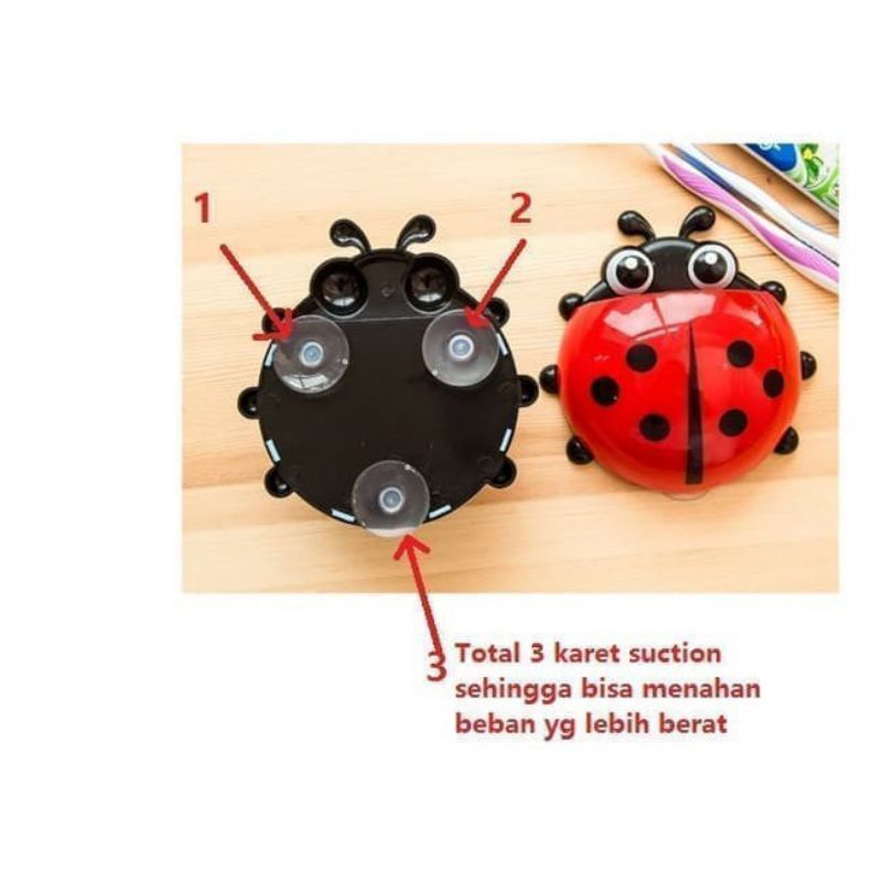 Tempat Sikat Gigi Ladybird / Tempat Sikat Gigi Kumbang