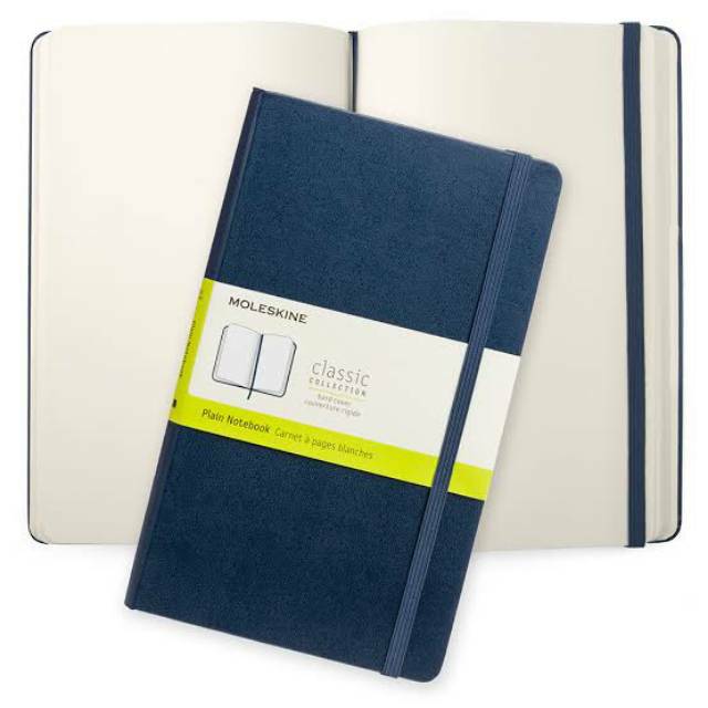 

Moleskine Legendary Plain Notebook in Sapphire Blue colour