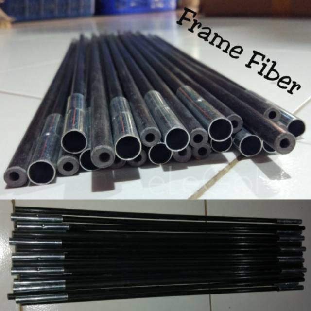 Frame Tenda Fiber 11mm x 55cm Frame Fiber Fiberglass Great Outdoor Malang