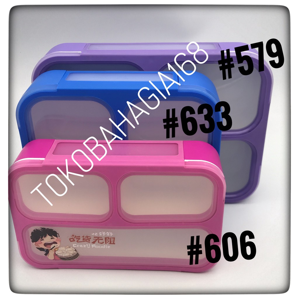 Item 578 Kotak makan yooyee / josei grid bento 4 sekat