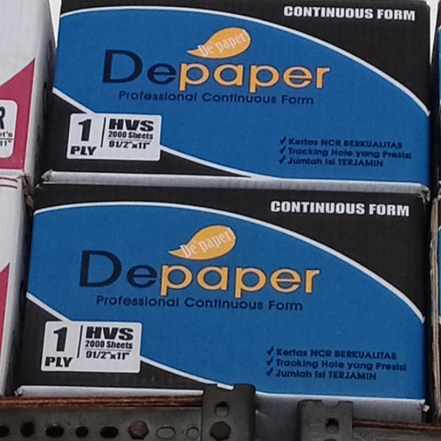 

Kertas komputer kertas continuous form 1 ply depaper