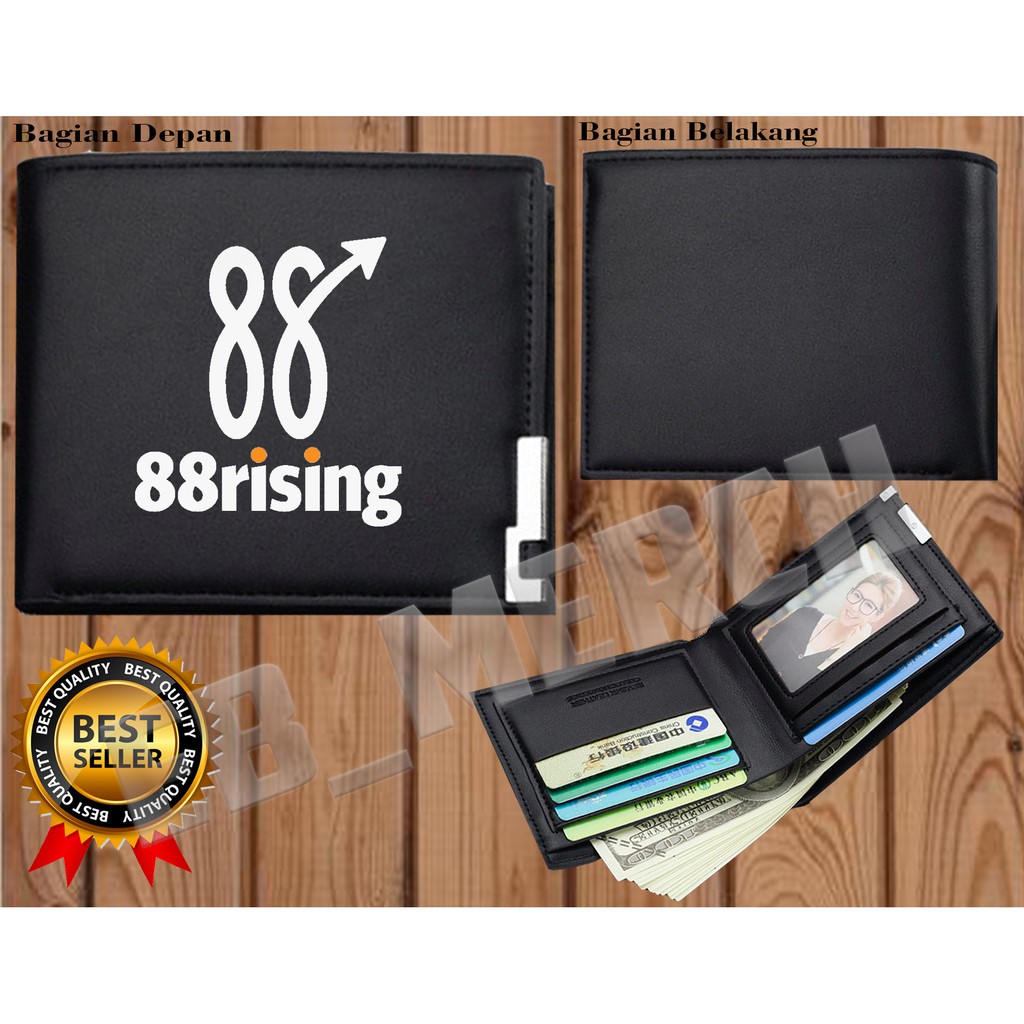 Dompet Pria Lipat  88 RISING SONG  Dompet Kulit Men Fashion Letter Wallet KEREN     EB_MERCH