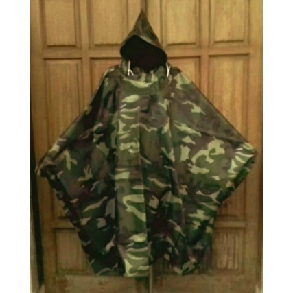 Jas Hujan Ponco Loreng Malvinas - Jas Hujan Ponco Loreng Camo - Jas Hujan Loreng Ponco