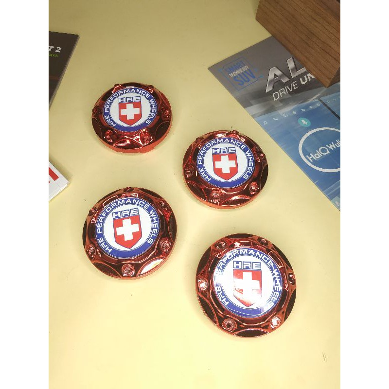 DOP VELG RACING UNIVERSAL HRE 6,5 CM 6 PIN TUTUP PELK RODA HIGH QUALITY