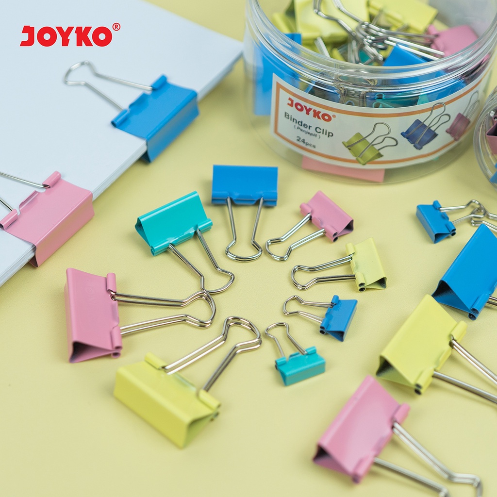 

Binder Clip Klip Penjepit Kertas Joyko Pastel PTL