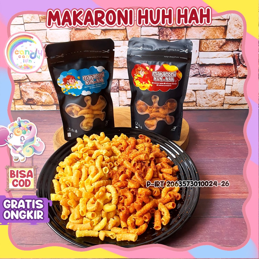 Macaroni HUH HAH / camilan kering makaroni