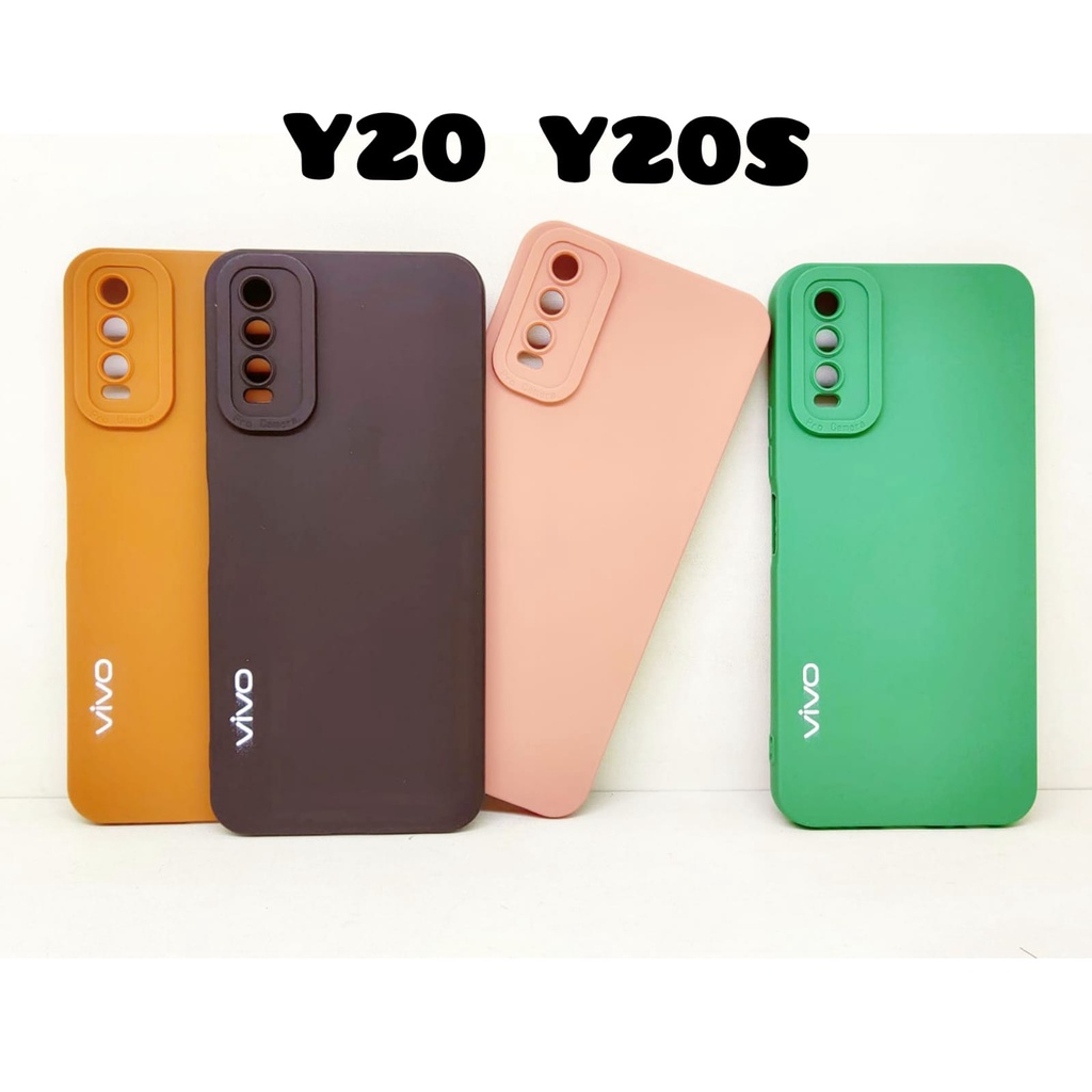 Luxury Soft Matte Case 9D Vivo Y12 Y15 Y17 Y95 Y20 Y1S Y91 Y20S Y91C Solid Color Angel Eye Lens