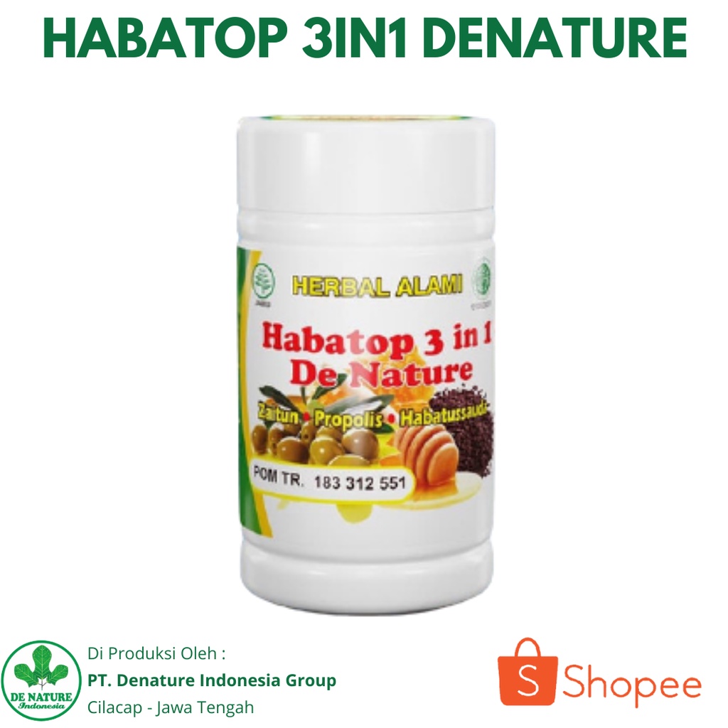 COD Kapsul Habatop 3 in 1 De nature Obat Antioksidan Antibakteri Obat Segala Penyakit Herbal Ampuh 1
