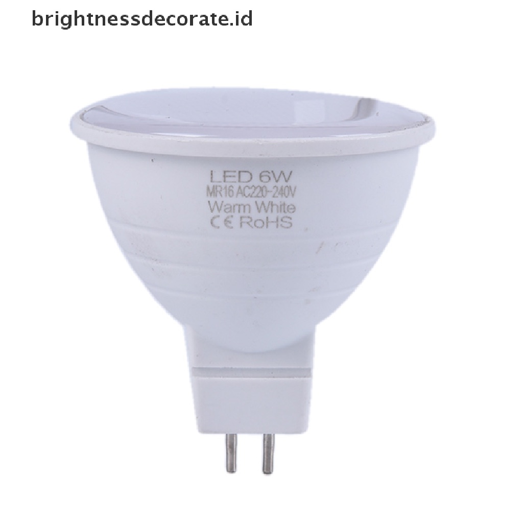 Lampu Bohlam Led Gu10 Cob 6w Mr16 220v Warna Putih