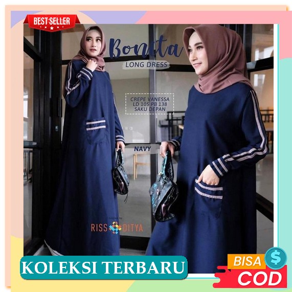 Model Baru - Ella Baju Gamis Wanita Konveksi.Tanah.Abang Gamismurah Gamissyari / Gamis - Ds < Livia 