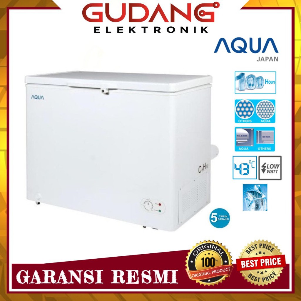 FREEZER BOX AQUA AQF 200/220 CHEST FREEZER AQUA AQF200/220 PETI PEMBEKU