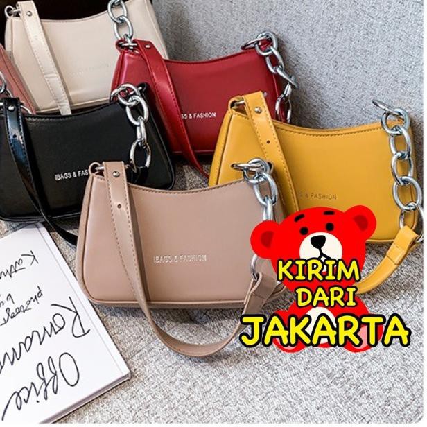 ❉ iBAGS 3073 { 1Kg Bisa 4Pcs} - Tas Batam -Tas Selempang Ibags Fashion Impor ☈